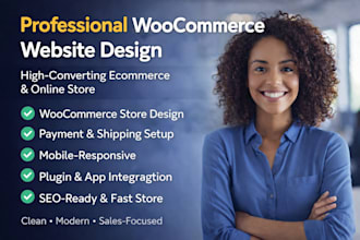 design a wordpress woocommerce website or online store webshop