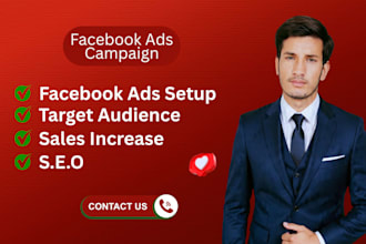 run facebook ads and campaign to increase sales and traffic