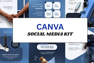 design canva branding kit social media template post design instagram posts