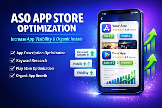 do aso app store app promotion app description keywords playstore optimization