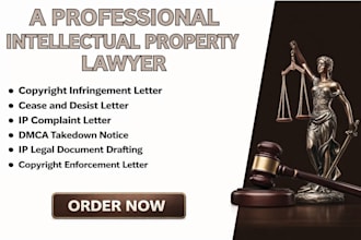 draft review cease and desist letter for copyright ip infringement letter