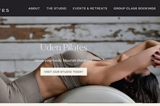 build squarespace yoga studio website personal trainer pilates studio website