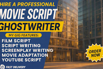 write movie script screenplay movie script writing screenwriting script editing