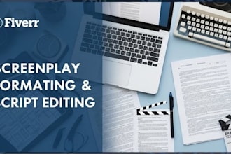 format your screenplay or movie script to industry standard in final draft