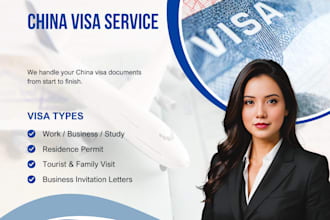provide one stop china visa document preparation and application support