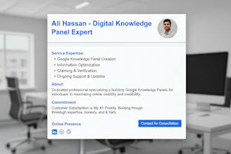 create a google knowledge panel