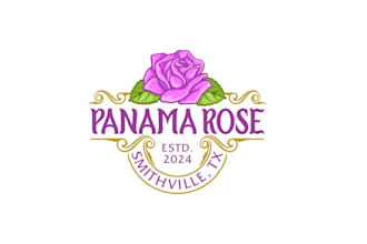 design antique vintage shop roses logo