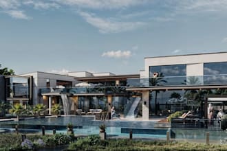 reconstruction drawings realistic 3d exterior, interior, landscape house design