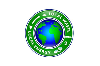 design high quality local waste 2 local energy logo