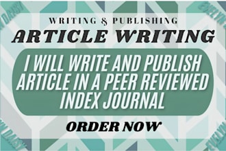 write, edit and publish articles in scopus and google scholar journals
