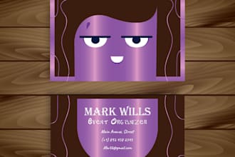 design business card for event and startups outsource