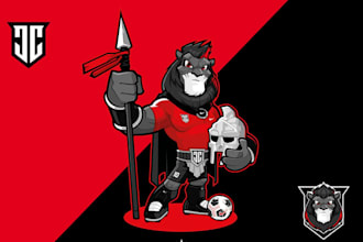 design mascot logo for business, cartoon character, sports and gaming