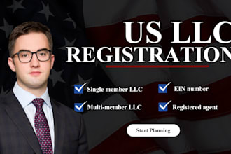 register US single or multi member llc business formation, ein and compliance