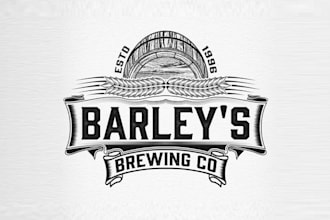 design best quality vintage las vegas brewery logo