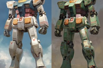 high quality robot, mecha concepts