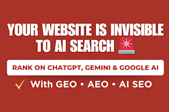 optimize your website for ai search using GEO, aeo, ai SEO