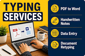 retype PDF and handwritten documents to word
