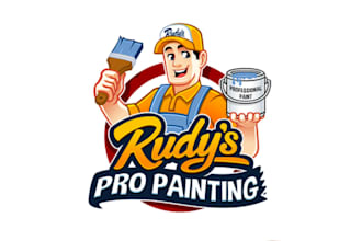 design unique painting logo for your business