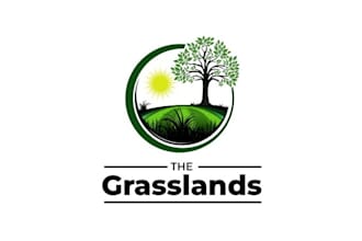 make aesthetics logo for grasslands eco town home community