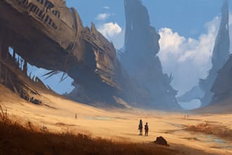 paint sci fi or fantasy concept art for you