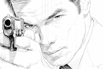 make vector line art or simple illustration