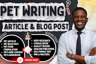 write kindle pet book, pet amazon publishing, article, blogpost for home content