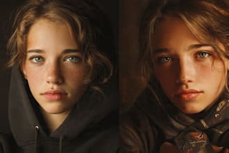 draw hyperrealist digital portraits and illustration art