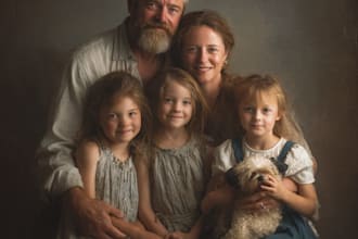 merge your photos into a realistic family portrait