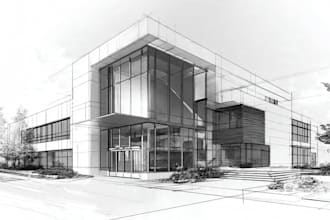 sketch architecture and interior design