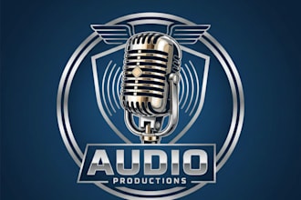 design a professional and stylish microphone logo for your brand