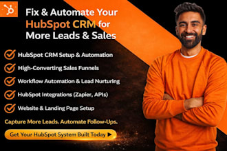 setup hubspot crm hubspot VA workflow marketing automation hubspot landing page