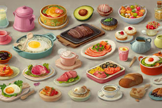 draw food or drink in my illustration style