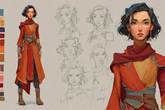 draw character design concept