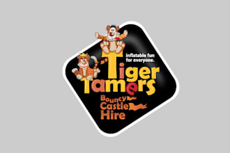 create a fun tiger like theme logo for a start up company