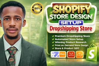setup shopify dropshipping store and manage shopify store with proven strategy