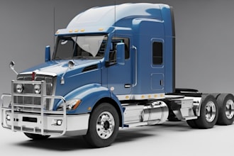 create realistic 3d vehicle models, cars, trucks, aircraft and rendering