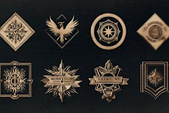 design premium vintage badges and heritage logo marks