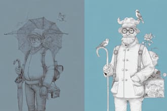 draw unique one line art, minimalist line art, vector line art illustration