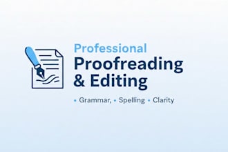proofread and edit your content for grammar and clarity
