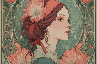 draw anything in art nouveau style