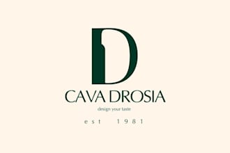 design luxury liquor store sells premium wines logo