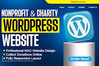 design a professional nonprofit donation website