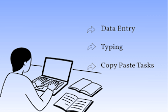 do accurate data entry typing  and copy paste tasks