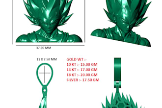 design every type of 3d sculpture jewelry pendants