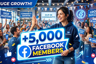 promoting your facebook group to add 5,000 active members