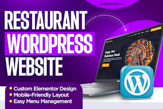 design a professional restaurant wordpress website