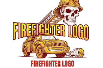 design a professional firefighter logo for your brand