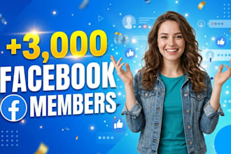 instantly get 3,000 real facebook members