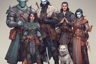 draw your dnd party