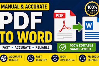 manually convert PDF to word with accurate formatting